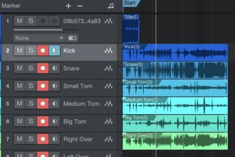 Nahrávání multitrack